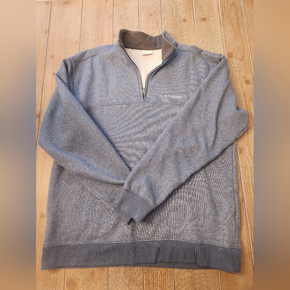 Columbia Men's Blue Zip-Up Sweater
